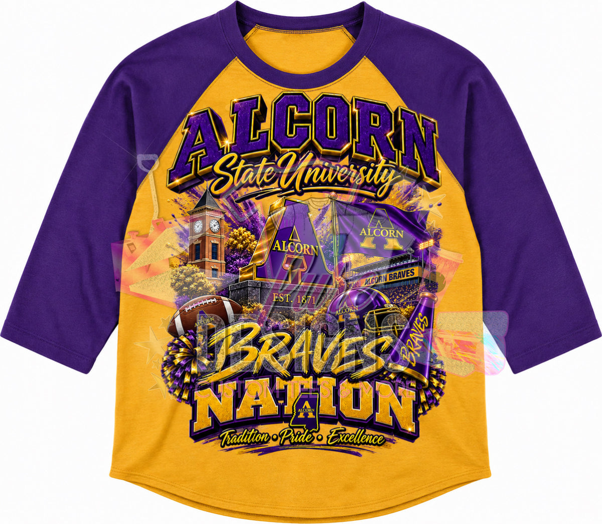 Braves Nation Raglan Tee