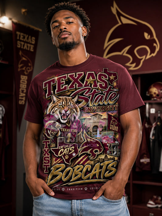 Texas State University Custom Tee
