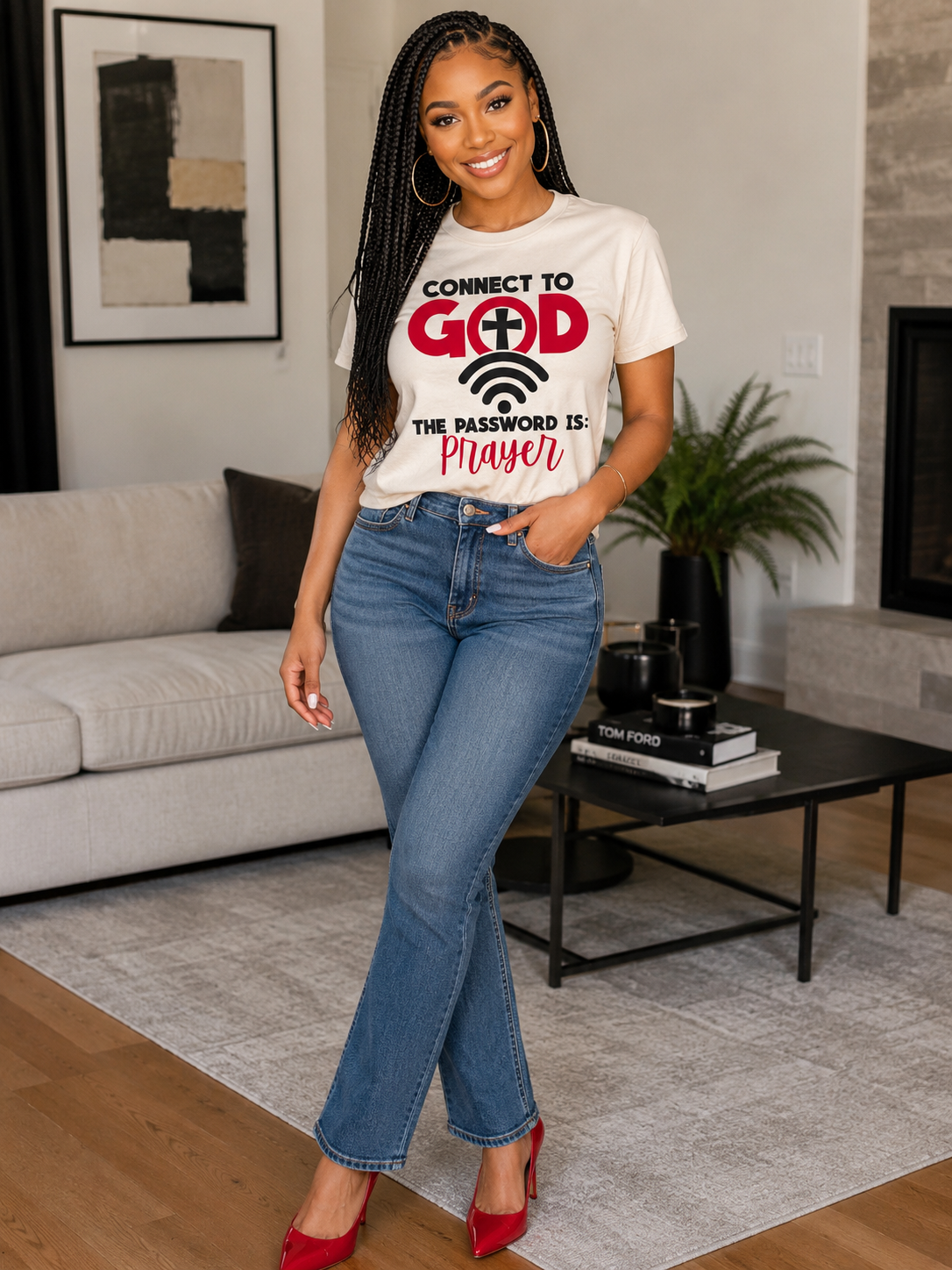 Connect to God – The Password Is Prayer Tee