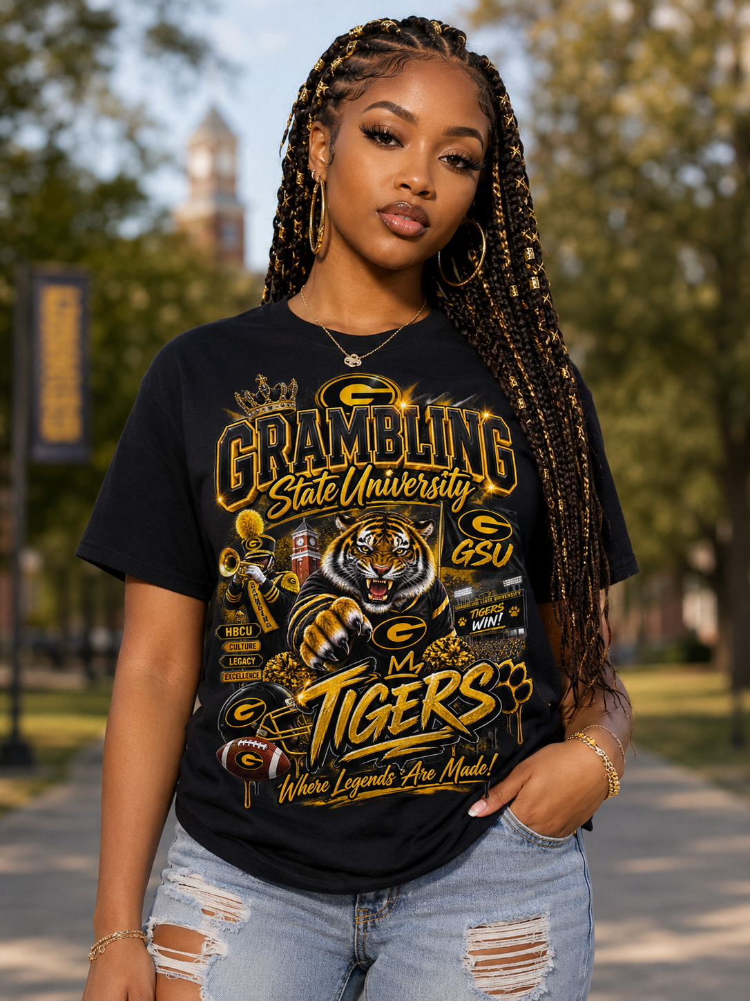 Grambling State University Tigers Tee